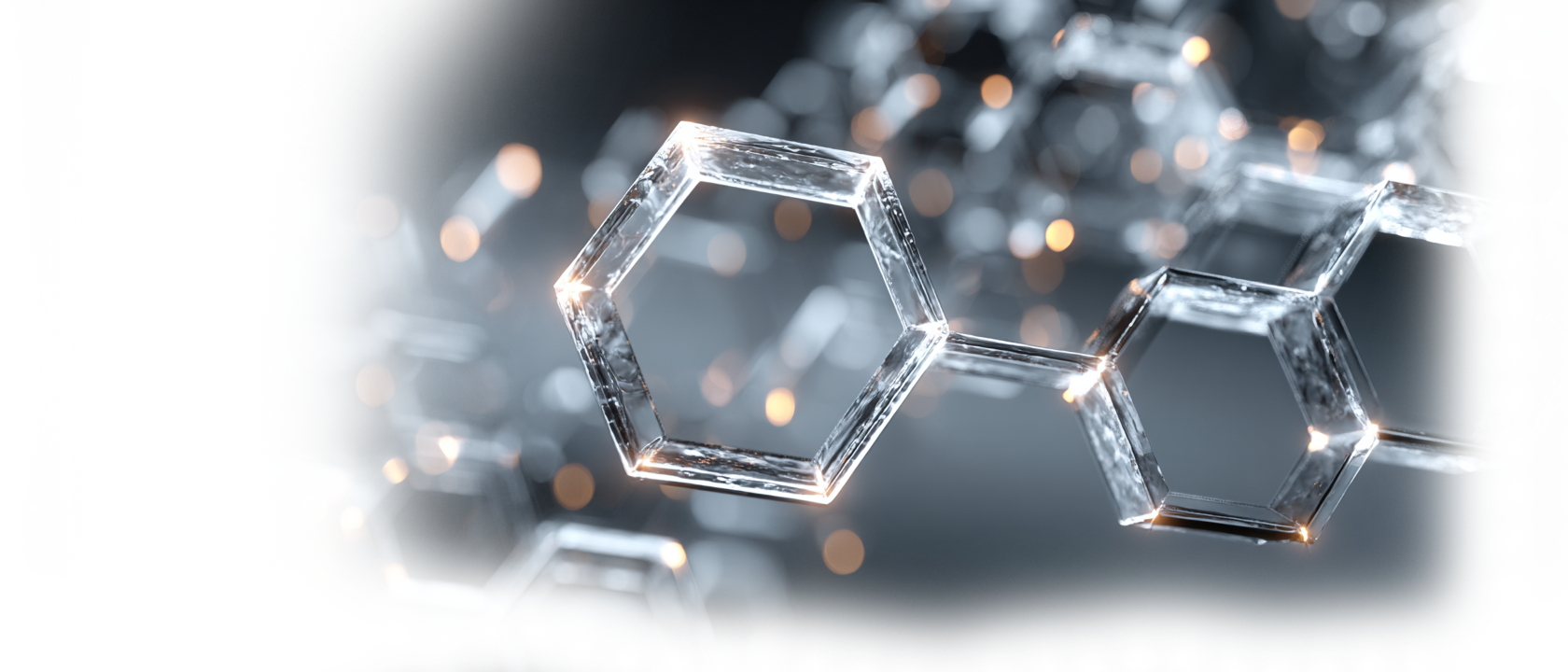 Abstract geometric waves in deep blue and purple representing enterprise digital transformation and advanced healthcare technology systems